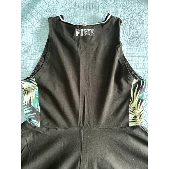 Women Victoria Secret PINK Dress Size Large Black with Floral Pre Owned - Picture 6 of 6